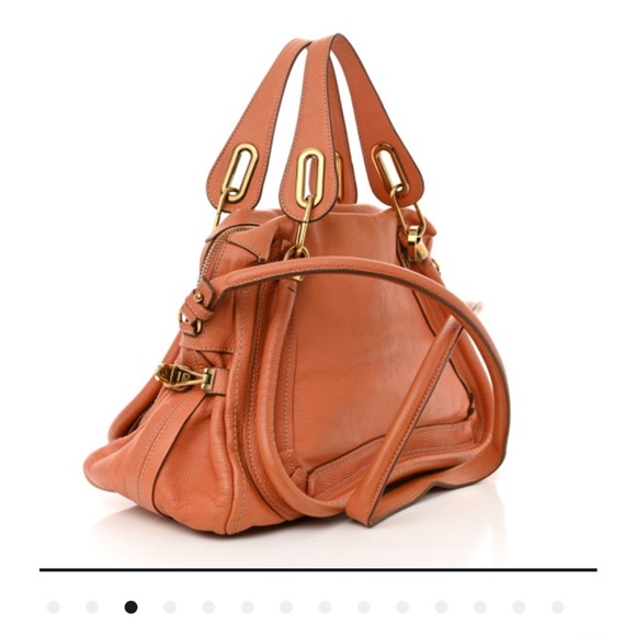 Chloe Paraty Rosewood Leather Handbag Medium - Picture 6 of 7